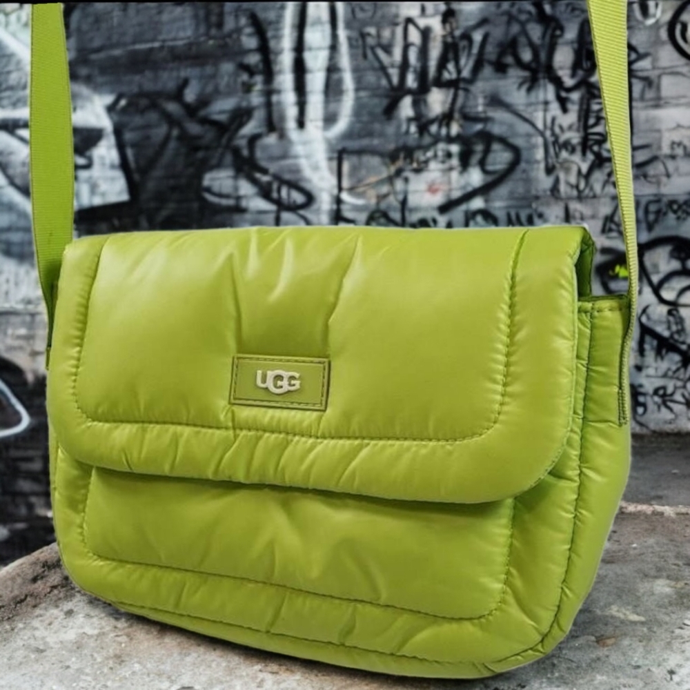UGG Women's Dalton Crossbody Nylon Handbag Purse - Key Lime